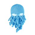 thumbnail image 4 of Gorro de pulpo TANGJMXG divertido ganchillo hecho a mano COLOR NARANJA, 4 of 5