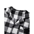 thumbnail image 5 of AceBaby Christmas Family Pajamas Matching Set, Long Sleeve Shirt with Pants Black Plaid Sleepwear Loungewear for Man/Woman/Kid/Dog, 5 of 10