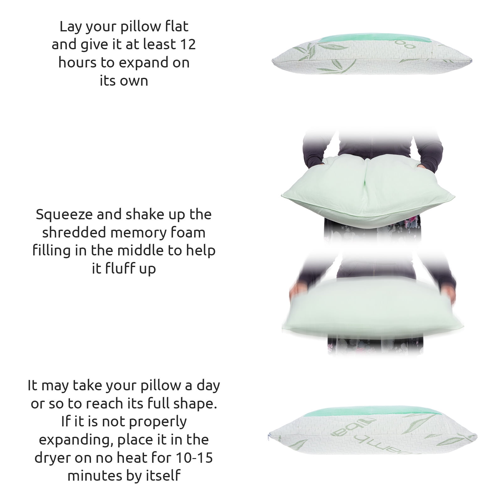 Photo 1 of Mindful Design Firm Memory Foam Pillow  Bamboo Derived Cover w Cooling Gel