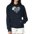 thumbnail image 4 of Women's G-III 4Her by Carl Banks  Navy Dallas Cowboys Heart Graphic Fleece Pullover Hoodie, 4 of 5