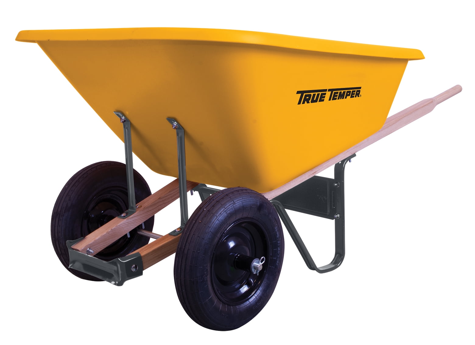 true temper 4 cu ft poly wheelbarrow