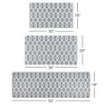 thumbnail image 6 of SoHome Cozy Living Kochi Lattice Runner Anti-Fatigue Kitchen Mat, Grey/White, 17.5"x55", 6 of 7