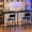 Dark Black-63 x 15.7 x 38.4 inches, variant on Bar Table and Chairs Set for 2-4, 63'' Convertible L-Shaped Kitchen Table with Power Outlets, 3 Piece Counter Height Small Dining Table with 2 Stools, Space Saving, Breakfast Nook Corner, Black