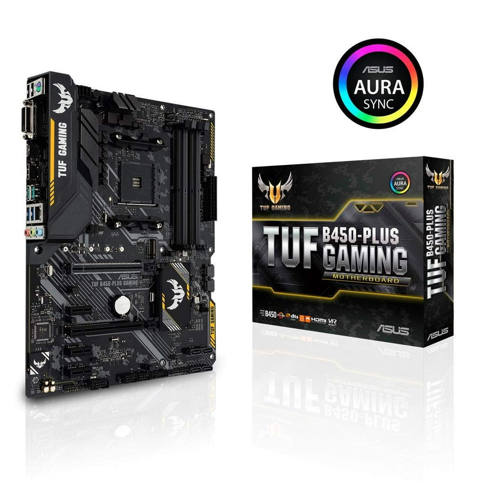 ASUS TUF B450-Plus Gaming Motherboard (ATX) AMD Ryzen 2 AM4 DDR4 HDMI