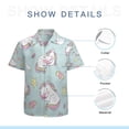 thumbnail image 7 of High Quality Hawaiian Shirts for Men Short Sleeve Aloha Beach Shirt Floral Summer Casual Button Down Shirts Blouses L6O6BF, 7 of 7