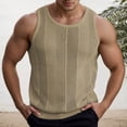 thumbnail image 3 of Tank Tops Men Lightweight Breathable Relaxed Fit Hollow out See through Sleeveless Shirt Beach Hippie Tank Shirts, 3 of 7