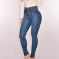 thumbnail image 3 of Fnochy Womens Classic High Waisted Skinny Stretch Butt Lifting Jeans Slim Fit Denim Pants, 3 of 5