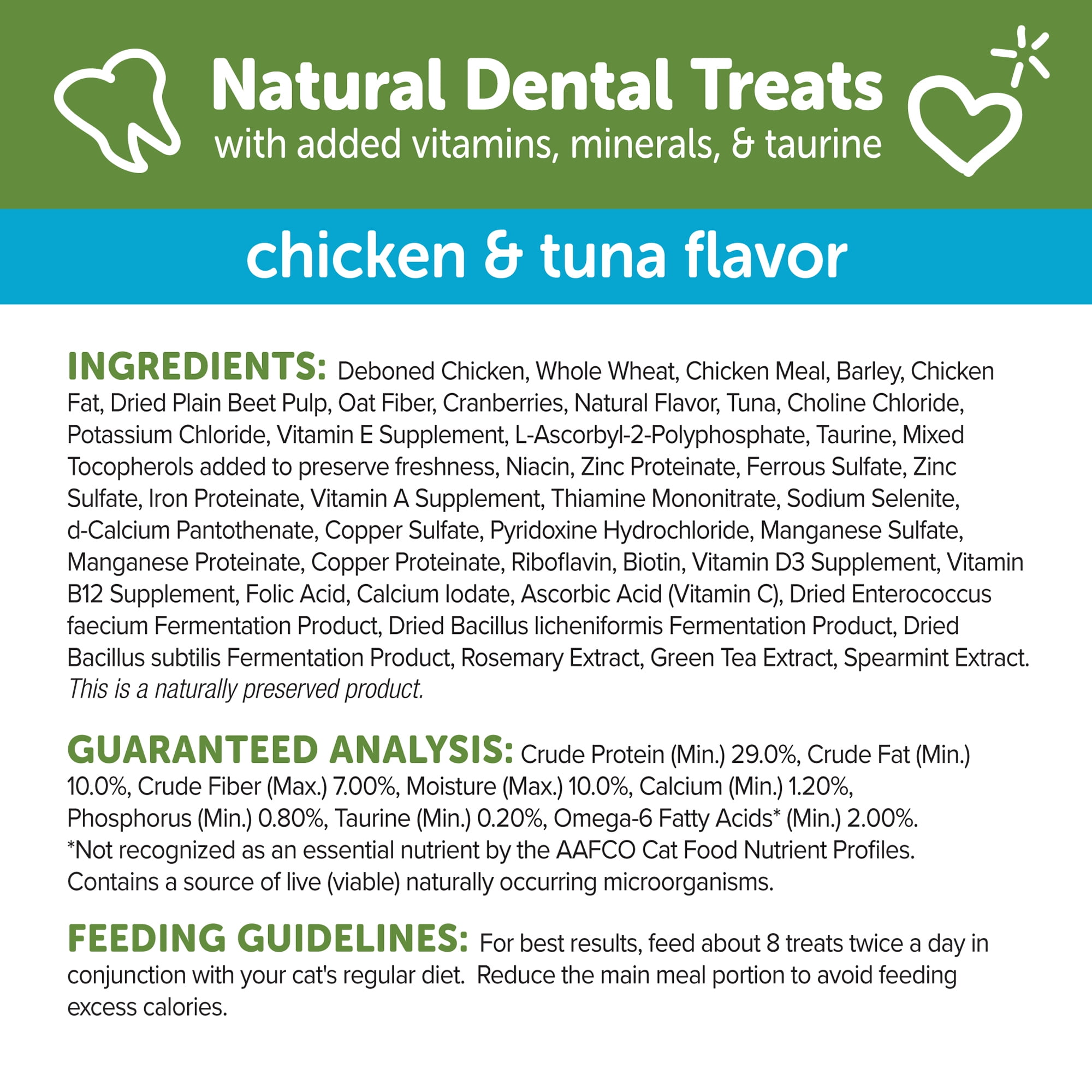 Wellness WHIMZEES Cat Dental Treats, Freshens Breath, Chicken and Tuna Flavor, 4.5 oz Bag