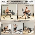 thumbnail image 3 of CoSoTower Banc de Musculation Réglable avec Roues, Charge 660 Lb Banc d'Entraînement avec Extension des Jambes, Courbure de Prédicateur et Bandes de Résistance, 3 of 7