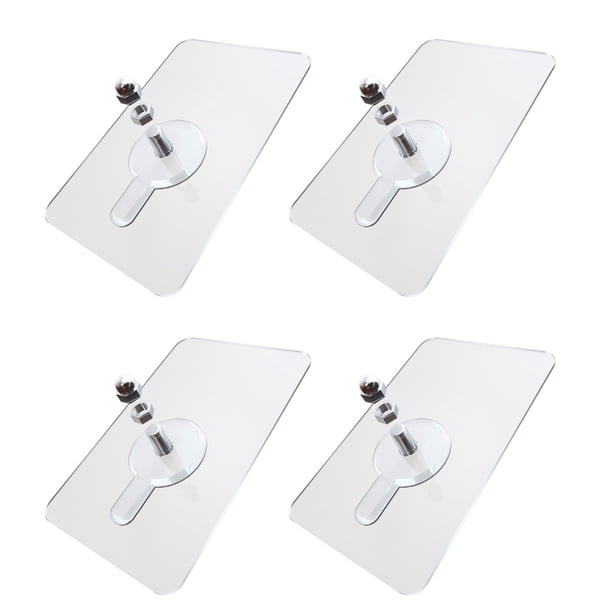 Gancho de pared adhesivo - Sin huella, sin taladrar, 6 kg de capacidad - para baño, cocina, para colgar en trabajos pesados