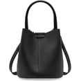 thumbnail image 1 of LHSHID Single Shoulder Bucket Bag for Women Genuine Leather Simple Top Handle Bag Daily Use Satchel Retro Handbag and Purse, 1 of 7