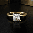 thumbnail image 3 of Diiro Elegant Princess Cut Ring, VVS1 Moissanite Engagement Ring, 14K Vermeil Yellow Gold Solitaire Ring, Wedding Promise Ring, Anniversary Gift for Her, 3 of 8