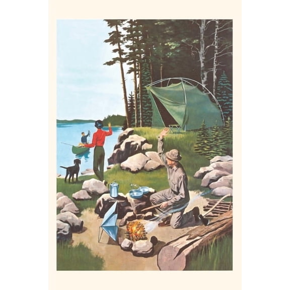 Pocket Sized - Found Image Press Journals: Vintage Journal Camping (Paperback)