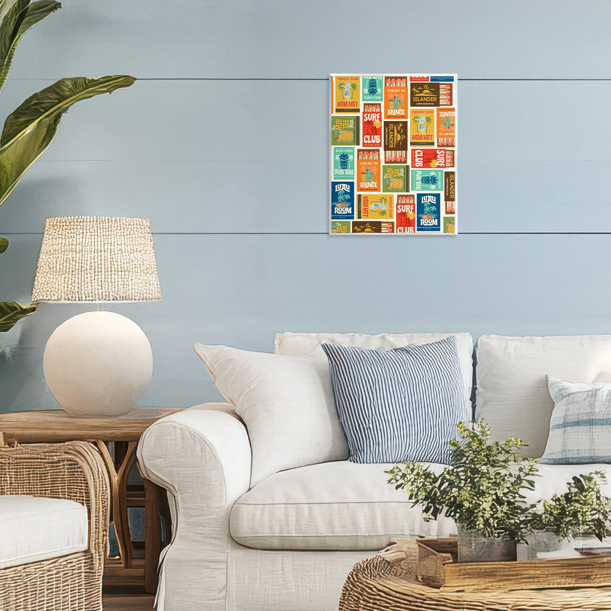 Stupell Industries Vintage Tropical Match Boxes Wall Plaque Art, design by Emily Dumas