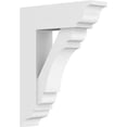 thumbnail image 1 of Ekena Millwork BKTP03X14X18OLY01 Support PVC de Qualité Architecturale Olympique Standard avec Extrémités Traditionnelles - 3 x 14 x 18 Po., 1 of 1