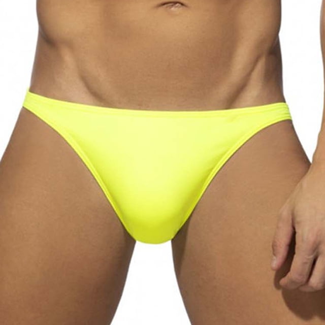 Men's Swimming Trunks, Swimming Trunks for Men, Men's Sexy Briefs Low-Rise Bikini Beach Briefs Solid Color Swimming Trunks