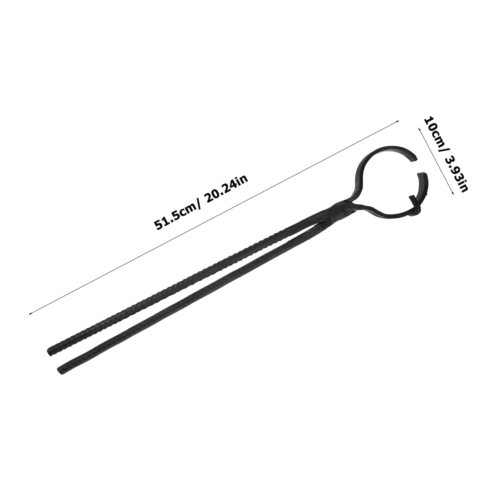 RENACLIPY Black Steel Crucible Tongs High Precision Tool for Smelting and Metalwork