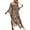 Leopard Print, variant on Bsubseach Women Bathing Suit Coverup Short V Neck Maxi Caftan Fashion Loose Beach Cover up Dresses