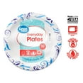 Great Value Everyday Strong, Soak Proof, Microwave Safe, Disposable Paper Dinner Plates, 10 inch