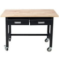 thumbnail image 2 of 48" × 20" Multifunctional Workbench with Two Drawers, Four Swivel Casters, Stable & High-Quality, 2 of 10