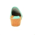 thumbnail image 5 of BJORK Maja Open Back Wood Leather Clogs (Aquamarine - EU39), 5 of 9