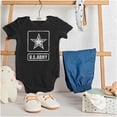 thumbnail image 3 of United States Army Military Star Logo Romper Boys or Girls Infant Baby Brisco Brands 12M, 3 of 6