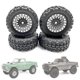 thumbnail image 4 of Juego de neumáticos YONGSHENG 4 Uds llantas de Metal Beadlock para coche RC negro, 4 of 5