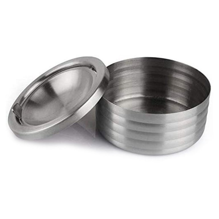 Stainless Steel Ashtray with Lid, Cigarette Ashtray for Indoor or Outdoor  Use, Ash Holder for Smokers, Desktop Smoking Ash Tray for Home Office  Decoration 