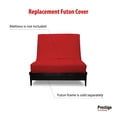 thumbnail image 3 of Premium Cotton/Polyester Futon Cover by Prestige Furnishings - Solid Collection - Solid Red - Chair Size (28" x 54"), 3 of 6