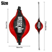 Double End Ball, EEEkit Boxing Speed Dodge Training Ball Leather Punch Bag Hanging Speed Ball for Gym Boxing Speed Training, Includes Cord, Stress Relief Exercise Equipment, Adult Teenagerss