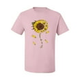 thumbnail image 2 of You Are My Sunshine Skull And Sunflower Inspirational/Christian Men's Graphic T-Shirt, Light Pink, 3XL, 2 of 3
