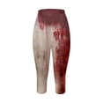 thumbnail image 3 of WILLBEST Pantalones de Yoga Con Estampado de Manchas de Sangre de Halloween Para Mujer, Mallas Ajustadas de Cintura Alta Para Entrenamiento, Fitness, Running, Ropa Informal Extra Grande, 3 of 3