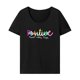 thumbnail image 1 of Camiseta de verano para mujer, ropa de calle, elegante camiseta con cuello redondo para el trabajo, regalo para mujer S, 1 of 7