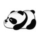 thumbnail image 5 of Alfombrilla de de material tierra de diatomeas con dibujos animados, forma de animal, suave, lavable, súper absorbente, alfombrilla de , alfombrilla de panda mintiendo Soledad Cojín de suelo, 5 of 7