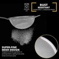 thumbnail image 2 of Sieve Set In Three Different Sizes Metal Sieve Made Of Stainless Steel, Fine Mesh Sieve Kitchen Sieve Stainless Steel, 2 of 5
