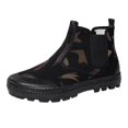 thumbnail image 3 of Willtoo Mens Sneakers Camo Knit Slip‑On Casual Elastic Side Gore Breathable Mesh Walking Shoes Non‑Slip Lightweight Comfort Outdoor Work Shoes, 3 of 6