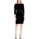 thumbnail image 1 of American Living Vestido de vaina con volantes para mujer, negro, 14, 1 of 1