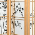 thumbnail image 3 of Oriental Furniture 4 ft. Tall Bamboo Tree Shoji Screen - Natural - 4 Panel, 3 of 3