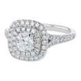 thumbnail image 5 of Certified Diamonds 14K White Gold 1-1/3 cttw. Cushion-cut Halo Engagement Ring by Hollywood Hills Jewelers, 5 of 5