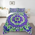 thumbnail image 1 of Erosebridal Hippie Mandala Down Comforter, Boho Flower Down Comforter, 3pcs, Reversible, 1 of 6