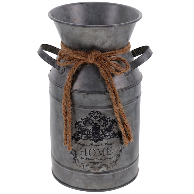 MasteelfCA Flower Arrangement Bucket Decor Balcony Desktop Decorative Iron Flower Bucket