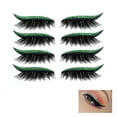 thumbnail image 4 of Pegatinas De Pestañas Artificiales Y Delineador De Ojos Brillo Autoadhesivo Impermeable Reutilizable Pegatina De Maquillaje De Ojos Para Fiesta En Casa Mujer 8Uds Moyic CE003192-03, 4 of 6