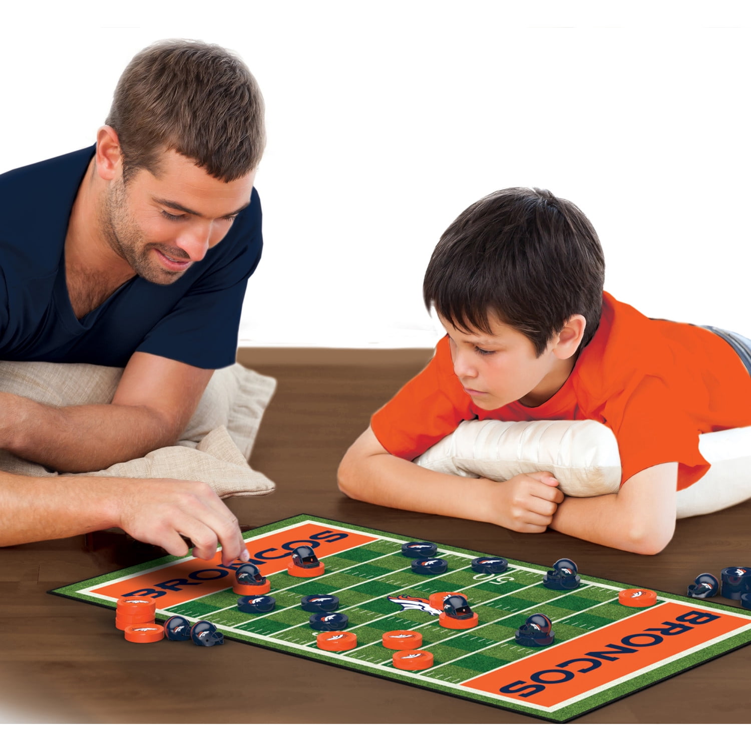MasterPieces Officially licensed NFL Denver Broncos Checkers Board Game for Families and Kids ages 6 and Up