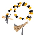 thumbnail image 3 of Big Saving! 2Pieces Bee Wood Bead Garland with Tassels Honeybee Wood Bead Spring Summer Rustic Farmhouse Home Decorations for Party Decor Tiered Tray Shelf Rae Dunn Displays, 3 of 12