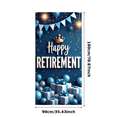 thumbnail image 3 of Decorative Design Retirement Banner Blue Balloon Happy Event Crown for Retirement Party Celebration Indoor Decoration, 3 of 7
