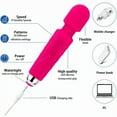 thumbnail image 5 of Disen Percussion Mini Handheld Electric Personnal Massager Wand Rechargeable&Waterproof Handheld Deep Tissue Neck Back Massager for Shoulder, Leg, Calf, Foot, Muscle, and Back Pain Relief(Pink), 5 of 7