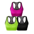 thumbnail image 2 of Matchstick Women's Wirefree Padded Racerback Sports Bra for Yoga Workout Gym Activewear, 2 of 7