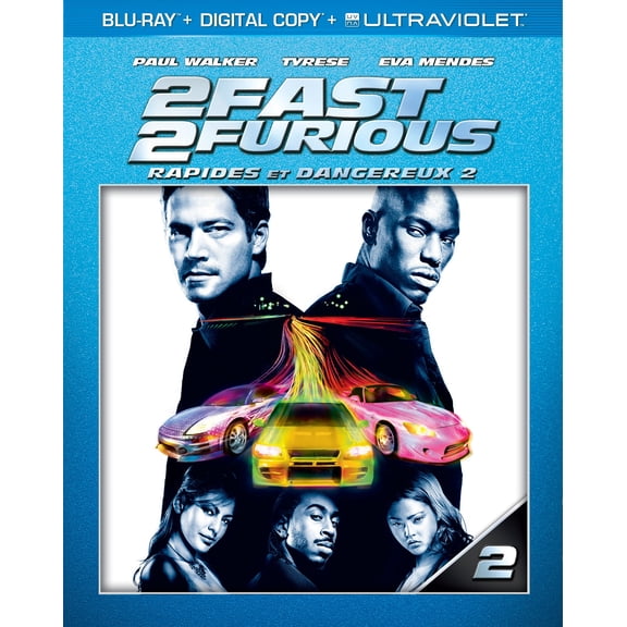 Pre-Owned 2 Fast 2 Furious Blu-ray Action Movie Starring Paul Walker, Tyrese Gibson, Eva Mendes