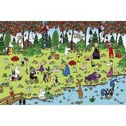 Yanoman jigsaw puzzle Moominvalley friends Forest harvest 1000 pieces (50x75cm)// Original