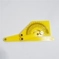 thumbnail image 4 of Yellow Plastic Protractor for Measuring Use with Fine Black Graduations 0° to 180° and ABS Material, 4 of 9